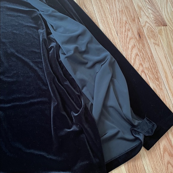 Carolyn Strauss Collection 2 in 1 Cardigan Top Womens 2X Black Velvet Mature - Picture 4 of 9